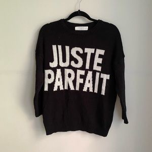 Zara Knit Juste Parfait Sweater
